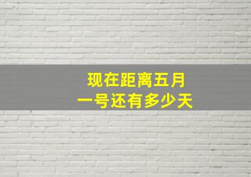 现在距离五月一号还有多少天