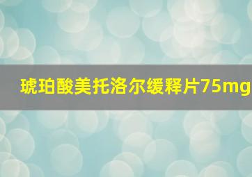 琥珀酸美托洛尔缓释片75mg