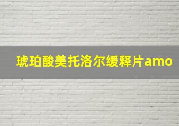 琥珀酸美托洛尔缓释片amo