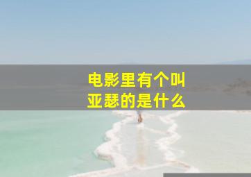 电影里有个叫亚瑟的是什么