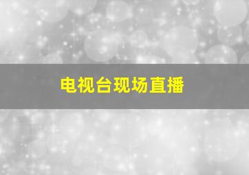 电视台现场直播