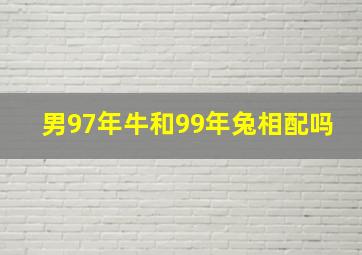 男97年牛和99年兔相配吗