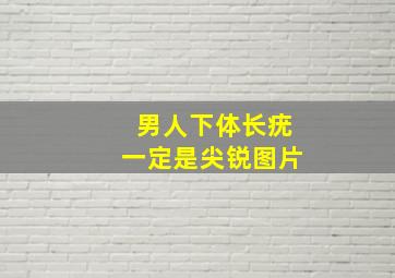 男人下体长疣一定是尖锐图片