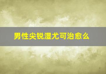 男性尖锐湿尤可治愈么