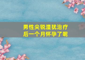 男性尖锐湿犹治疗后一个月怀孕了呢