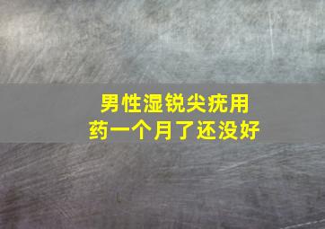 男性湿锐尖疣用药一个月了还没好