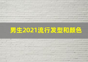 男生2021流行发型和颜色