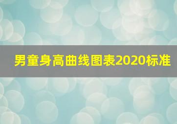 男童身高曲线图表2020标准