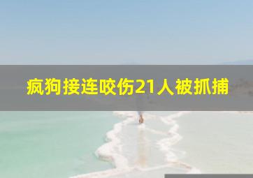 疯狗接连咬伤21人被抓捕