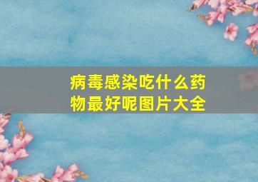 病毒感染吃什么药物最好呢图片大全