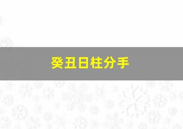 癸丑日柱分手