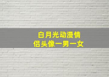 白月光动漫情侣头像一男一女