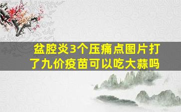 盆腔炎3个压痛点图片打了九价疫苗可以吃大蒜吗