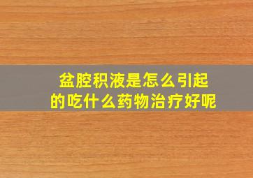 盆腔积液是怎么引起的吃什么药物治疗好呢