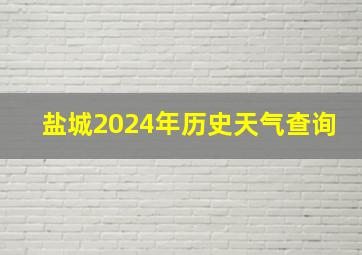 盐城2024年历史天气查询