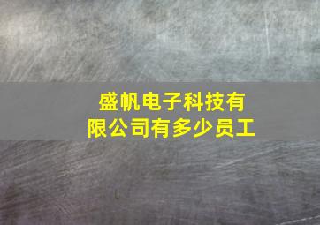 盛帆电子科技有限公司有多少员工