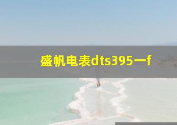 盛帆电表dts395一f