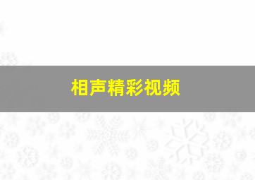 相声精彩视频