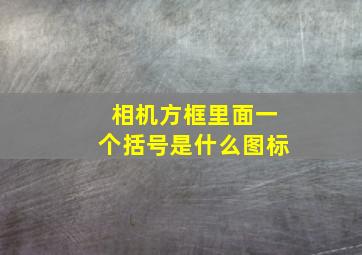 相机方框里面一个括号是什么图标