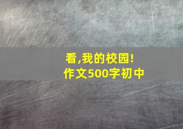 看,我的校园!作文500字初中