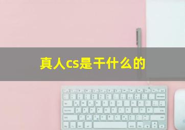 真人cs是干什么的