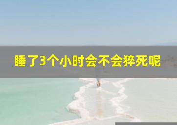 睡了3个小时会不会猝死呢