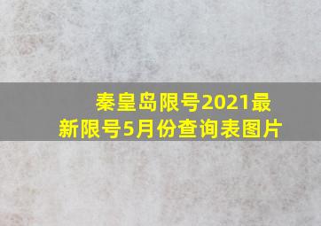 秦皇岛限号2021最新限号5月份查询表图片