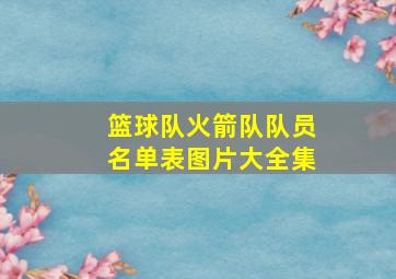 篮球队火箭队队员名单表图片大全集