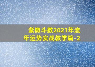 紫微斗数2021年流年运势实战教学篇-2