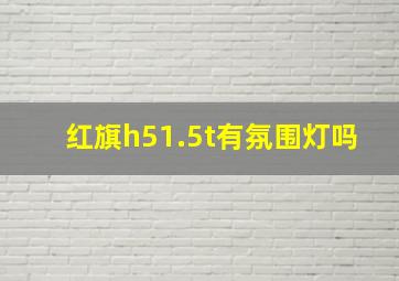 红旗h51.5t有氛围灯吗