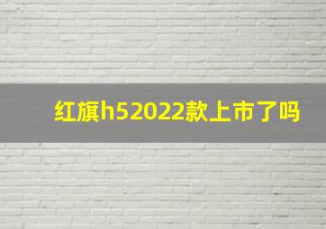 红旗h52022款上市了吗