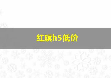 红旗h5低价