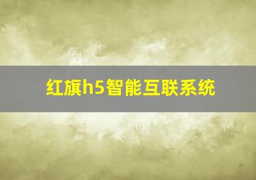 红旗h5智能互联系统