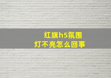 红旗h5氛围灯不亮怎么回事