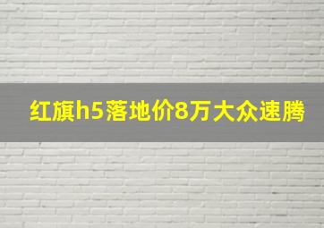 红旗h5落地价8万大众速腾