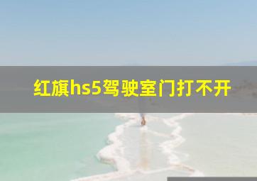 红旗hs5驾驶室门打不开