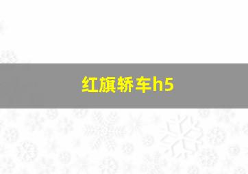 红旗轿车h5