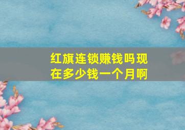 红旗连锁赚钱吗现在多少钱一个月啊