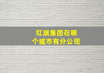 红旗集团在哪个城市有分公司