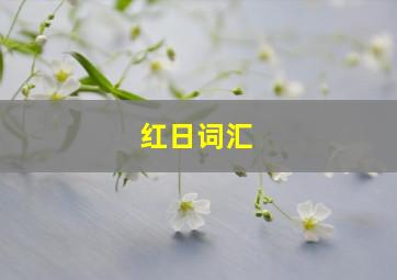 红日词汇