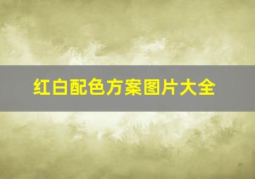 红白配色方案图片大全