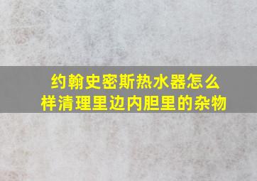 约翰史密斯热水器怎么样清理里边内胆里的杂物