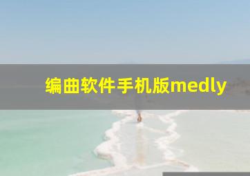 编曲软件手机版medly