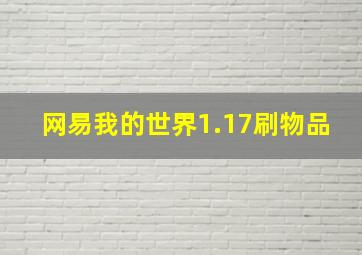 网易我的世界1.17刷物品