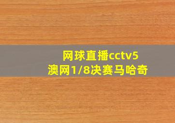 网球直播cctv5澳网1/8决赛马哈奇