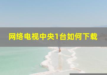 网络电视中央1台如何下载