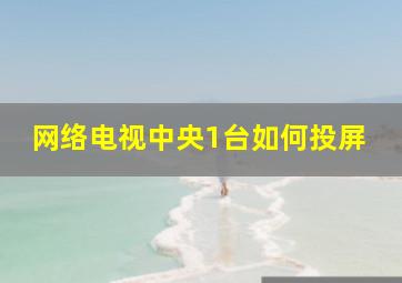 网络电视中央1台如何投屏