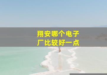 翔安哪个电子厂比较好一点