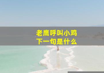 老鹰呼叫小鸡下一句是什么