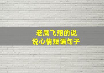 老鹰飞翔的说说心情短语句子